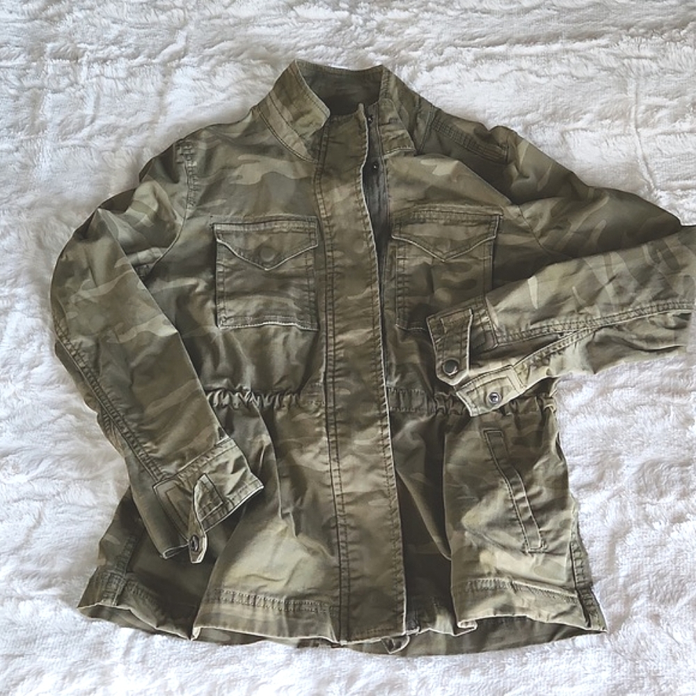 STYLE & CO, Womens, Sz. S, Petite, Olive Green, Military Style, Jacket, Coat - Picture 4 of 16